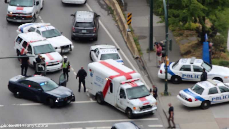 Emergency Vehicles at Science World